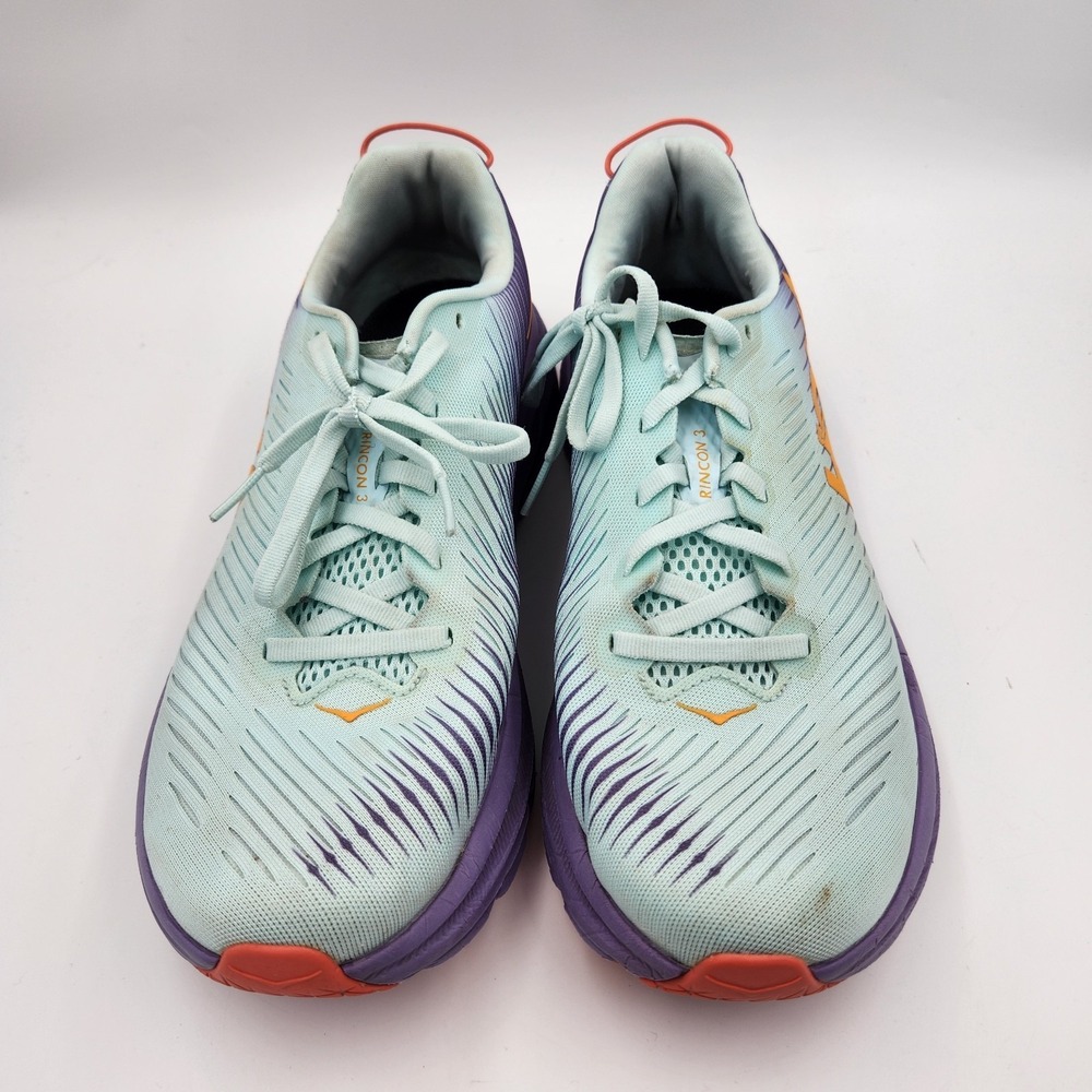Hoka One One‎ Rincon 3 1119396 BGCV Womens Sneakers 9B Blue Glass Running Shoes
